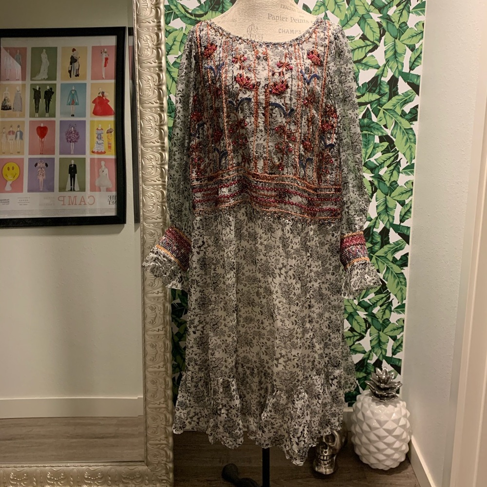 Anthropologie beaded dress